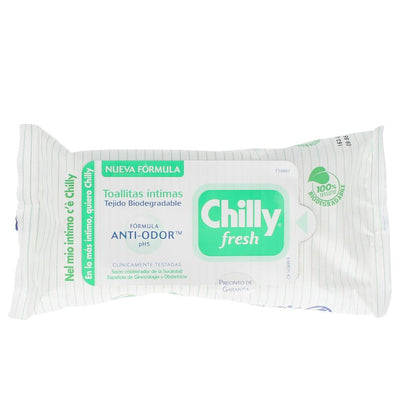 CHILLY-FRESH toalhetes íntimos 12 unidades-DrShampoo - Perfumaria e Cosmética