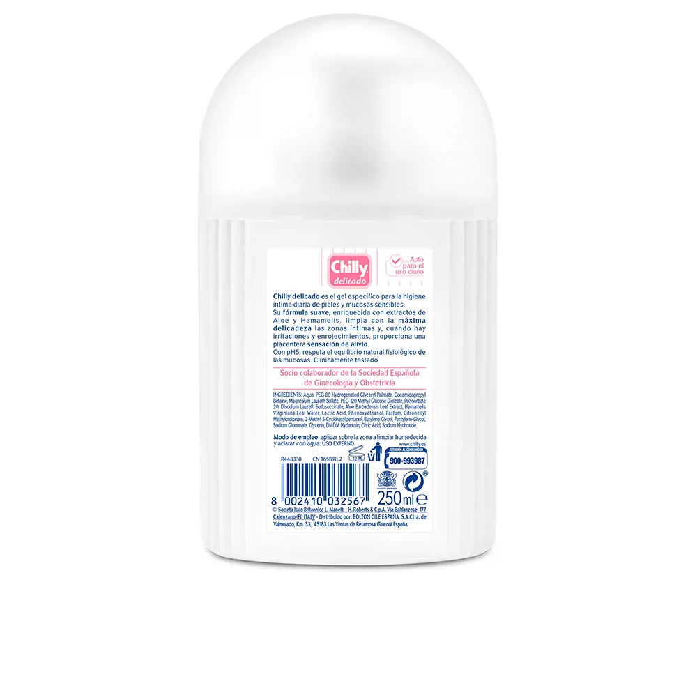CHILLY-PELE SENSÍVEL DELICADA PH 5 gel íntimo-DrShampoo - Perfumaria e Cosmética