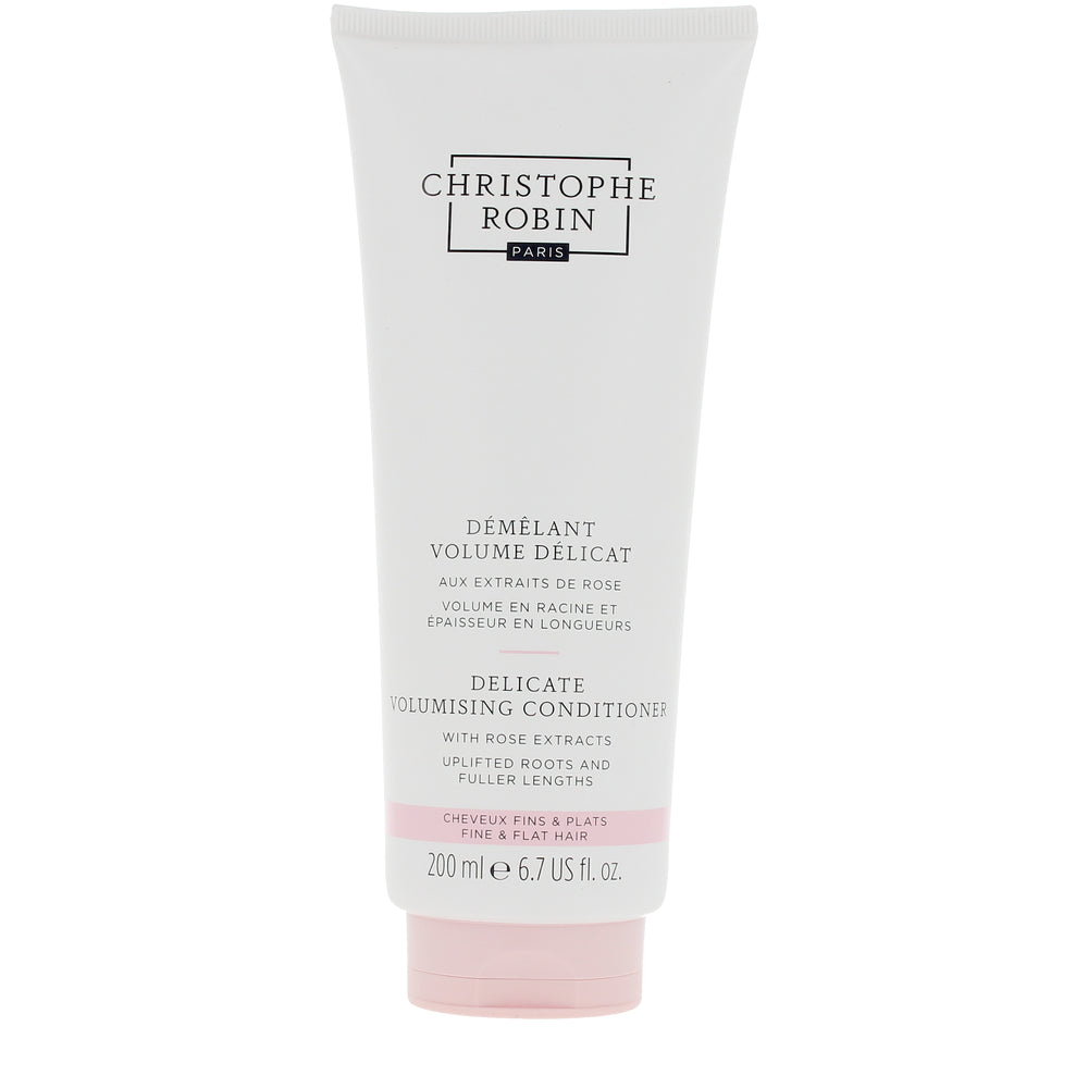 CHRISTOPHE ROBIN-Condicionador DELICADO VOLUMIZANTE com Extratos de Rosa 200 ml-DrShampoo - Perfumaria e Cosmética
