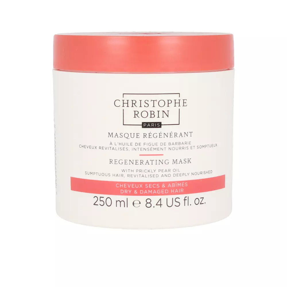 CHRISTOPHE ROBIN-Máscara REGENERANTE com óleo de figo da Índia 250 ml-DrShampoo - Perfumaria e Cosmética