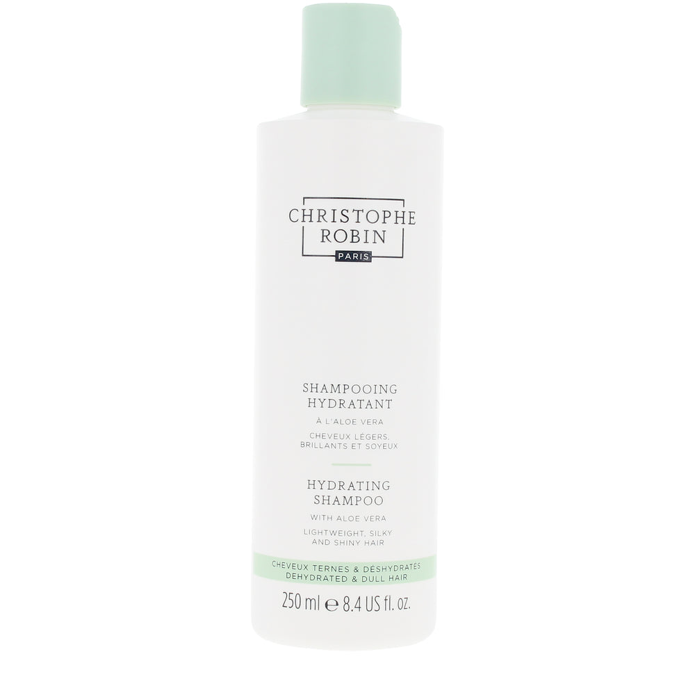 CHRISTOPHE ROBIN-Shampoo HIDRATANTE com Aloe Vera 250 ml-DrShampoo - Perfumaria e Cosmética