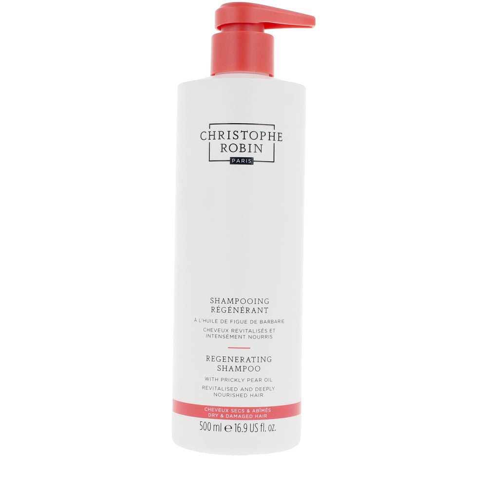 CHRISTOPHE ROBIN-Shampoo REGENERADOR com óleo de figo da ídica 500 ml.-DrShampoo - Perfumaria e Cosmética