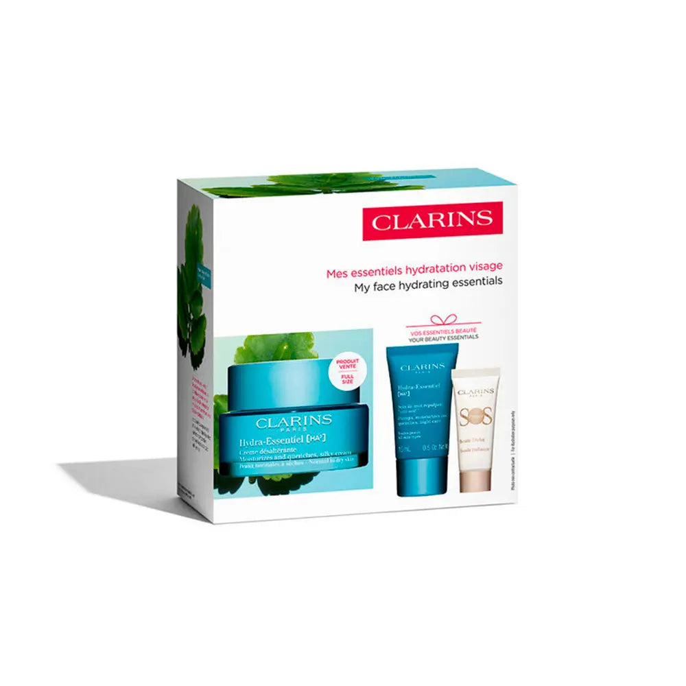 CLARINS-CREME HIDRATANTE HYDRA ESSENTIEL EMBALAGEM 3 peças.-DrShampoo - Perfumaria e Cosmética