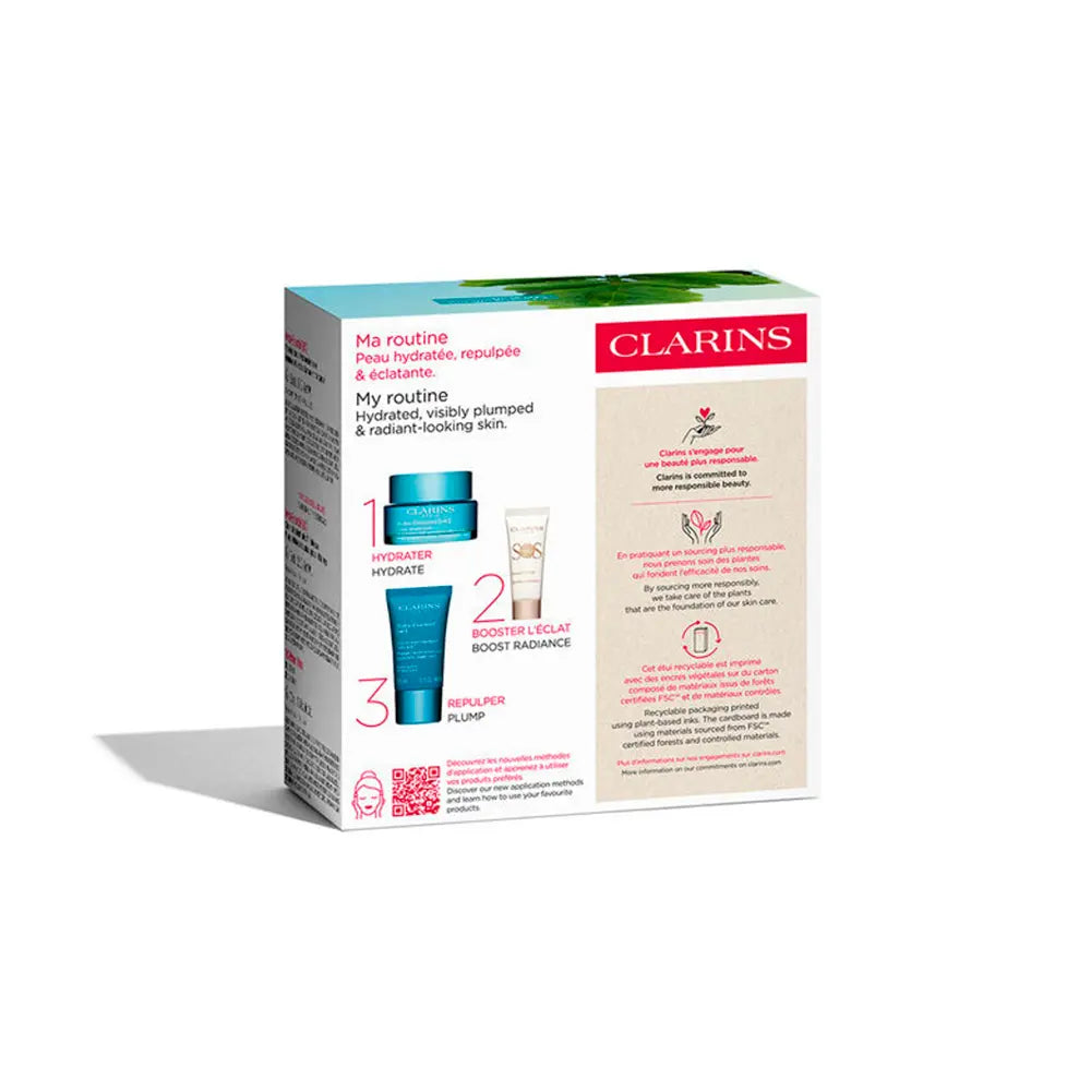 CLARINS-CREME HIDRATANTE HYDRA ESSENTIEL EMBALAGEM 3 peças.-DrShampoo - Perfumaria e Cosmética