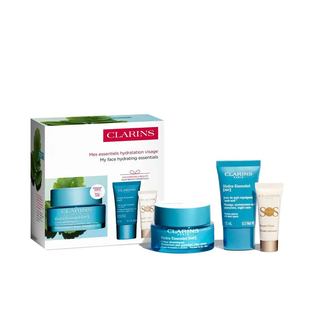 CLARINS-CREME HIDRATANTE HYDRA ESSENTIEL EMBALAGEM 3 peças.-DrShampoo - Perfumaria e Cosmética