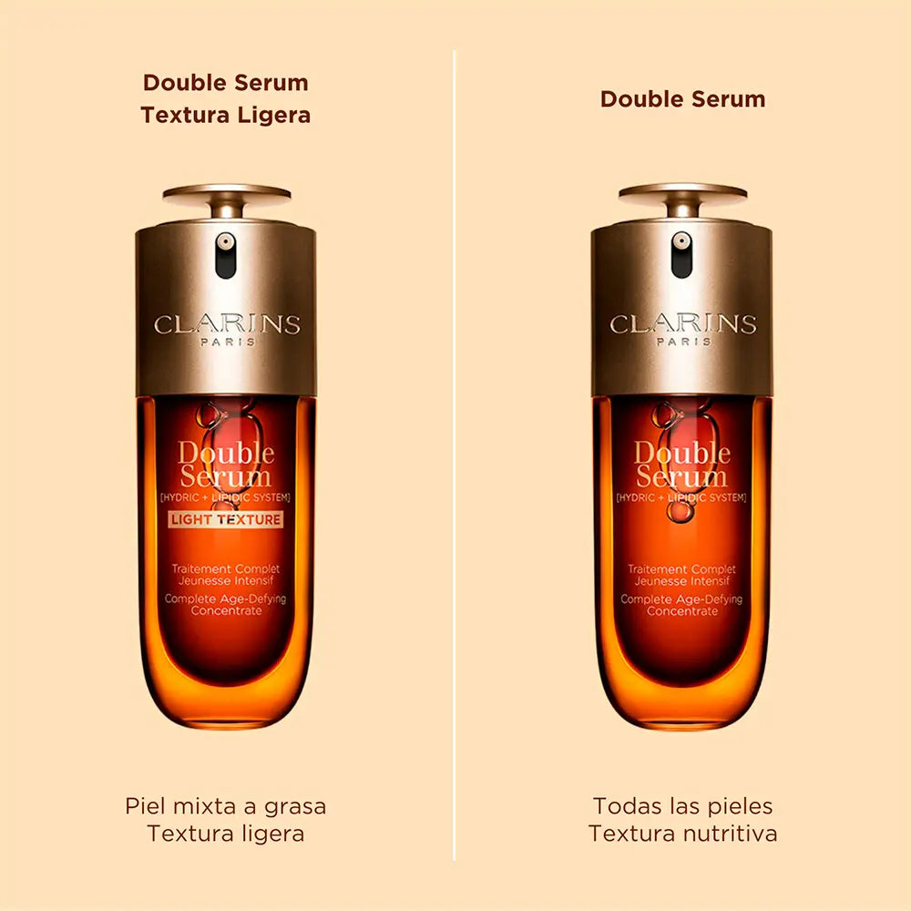 CLARINS-Concentrado antienvelhecimento DOUBLE SERUM textura leve 50 ml-DrShampoo - Perfumaria e Cosmética