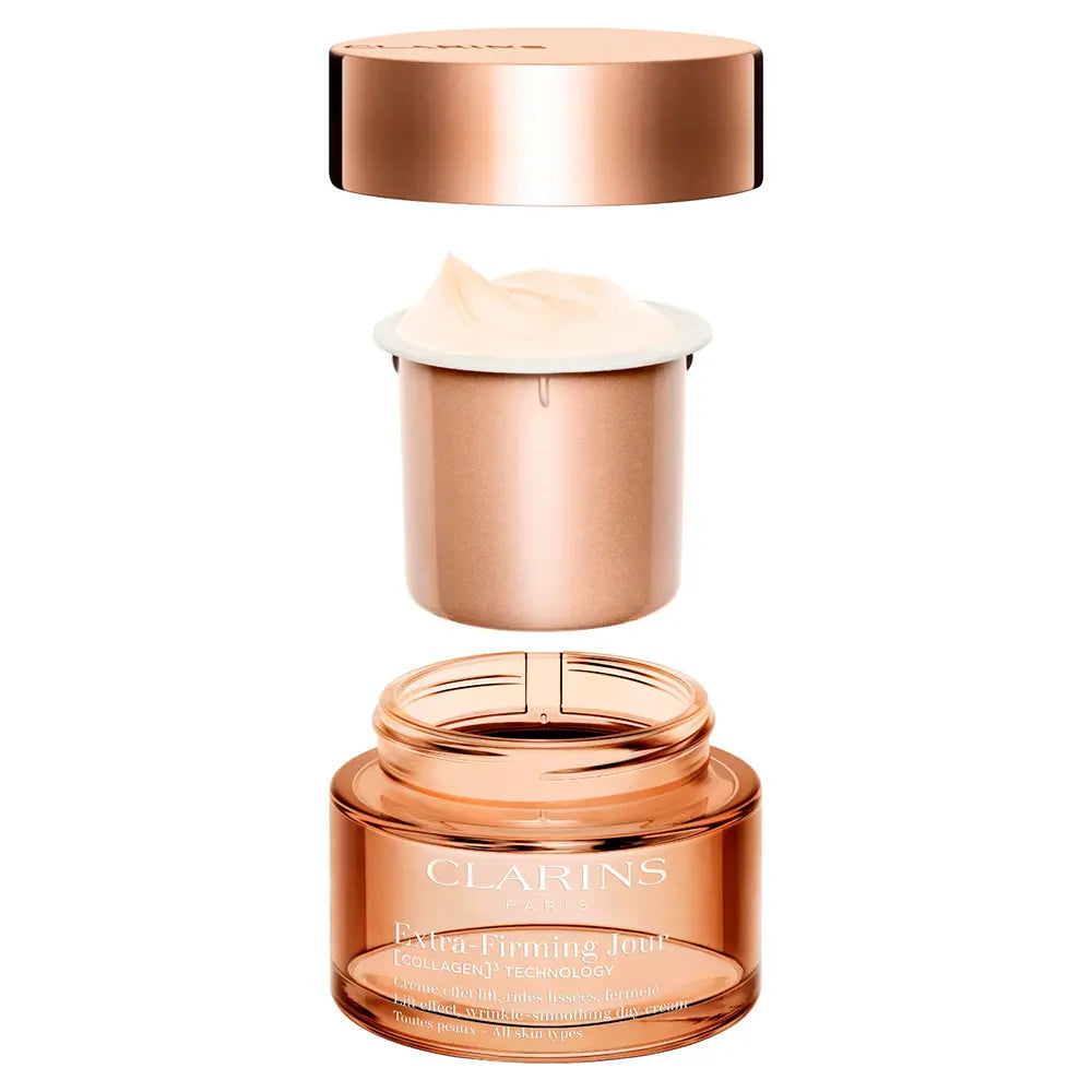 CLARINS-Creme de dia EXTRA FIRMING para todos os tipos de pele recarga 50 ml-DrShampoo - Perfumaria e Cosmética