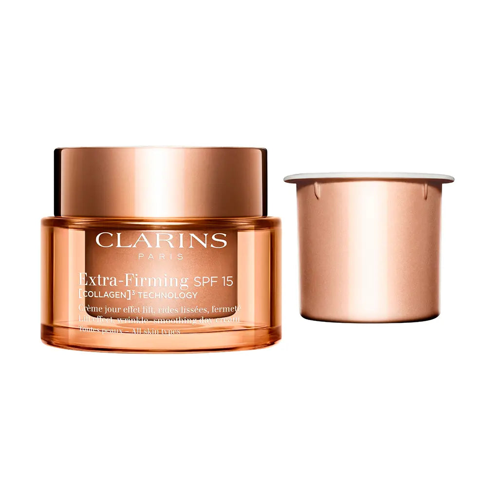 CLARINS-Creme de dia EXTRA FIRMING para todos os tipos de pele recarga SPF15 50 ml-DrShampoo - Perfumaria e Cosmética