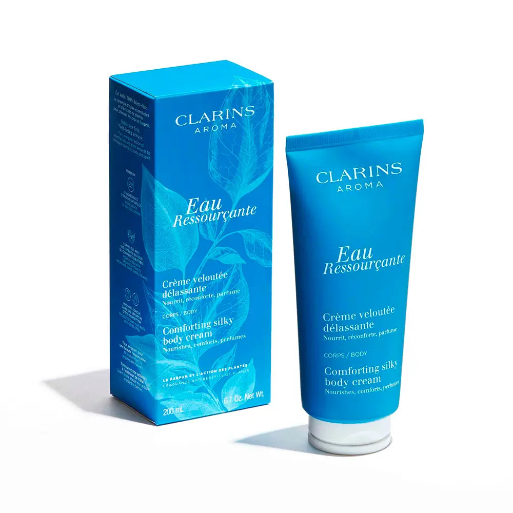 CLARINS-EAU RESSOURÇANTE creme hidratante relaxante 200 ml-DrShampoo - Perfumaria e Cosmética