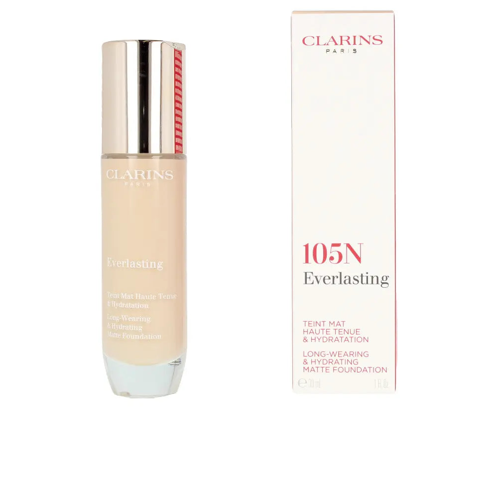 CLARINS-EVERLASTING teint mat haute tenue 105N nude 30 ml-DrShampoo - Perfumaria e Cosmética