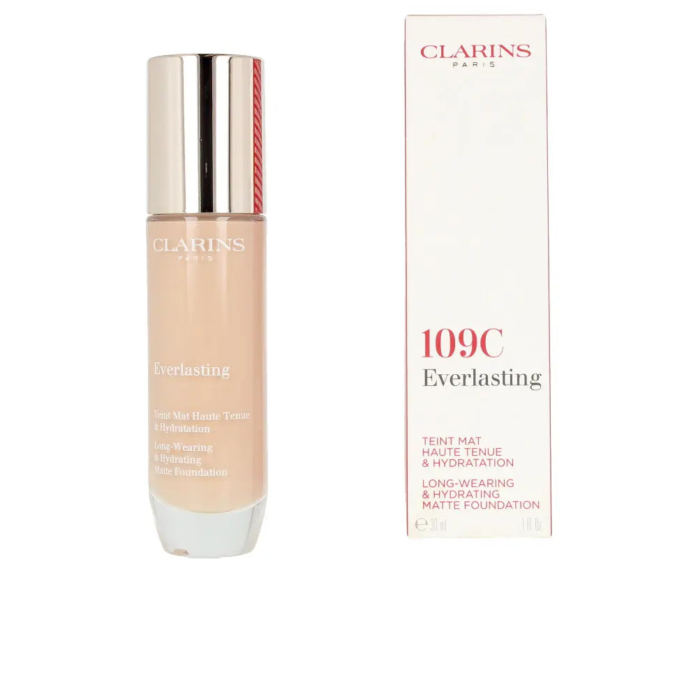 CLARINS-EVERLASTING teint mat haute tenue 109C trigo 30 ml-DrShampoo - Perfumaria e Cosmética