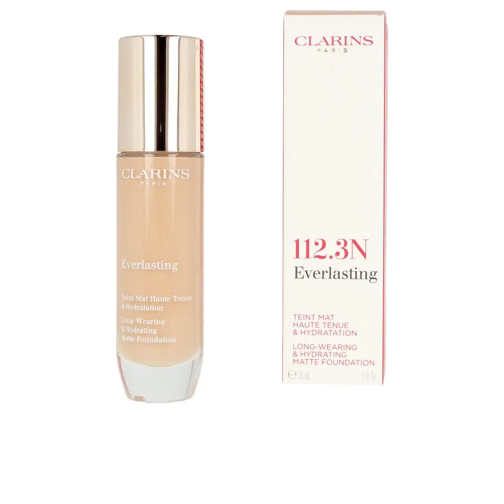 CLARINS-EVERLASTING teint mat haute tenue 1123N sândalo 30 ml-DrShampoo - Perfumaria e Cosmética