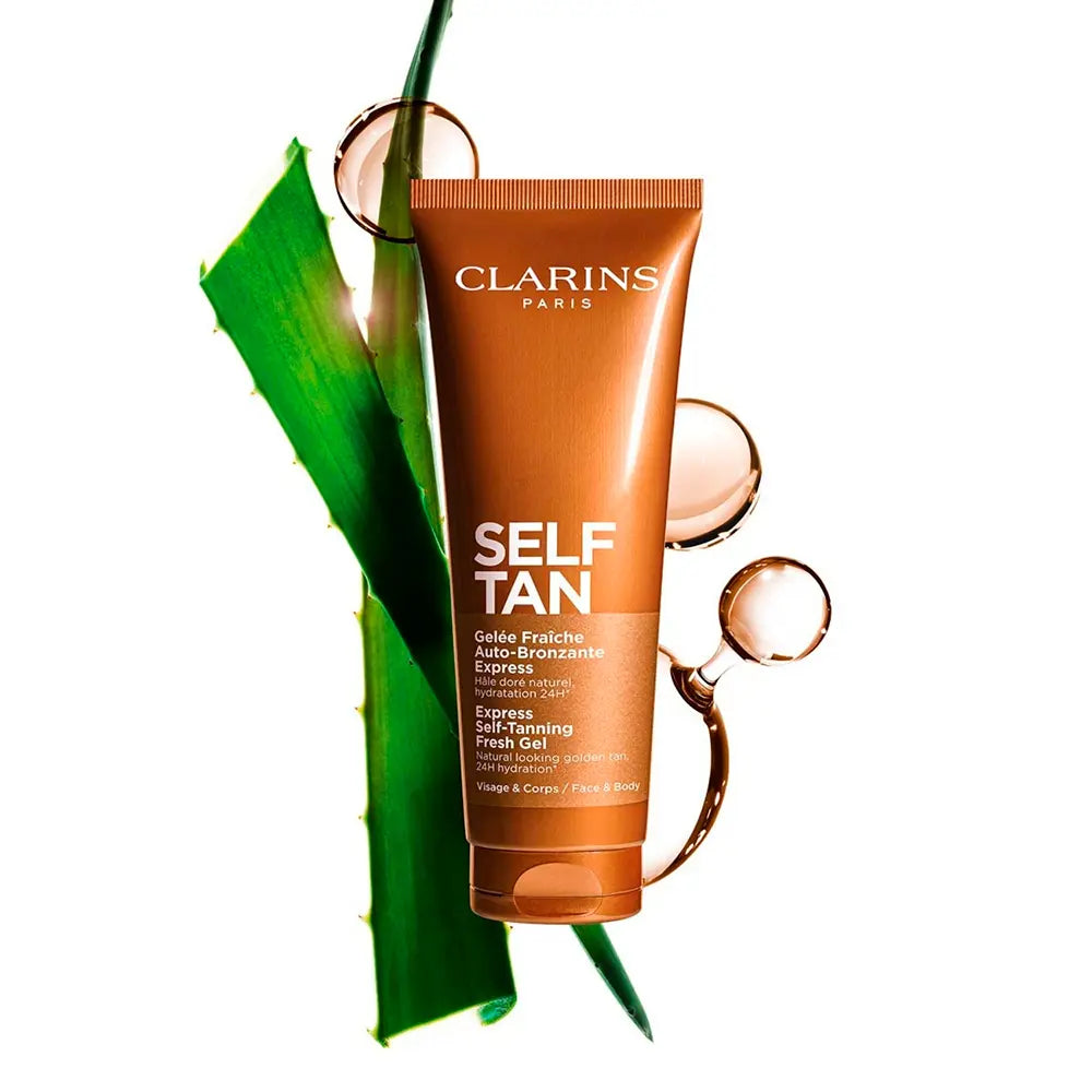 CLARINS-Gel autobronzeador para rosto e corpo 125 ml.-DrShampoo - Perfumaria e Cosmética