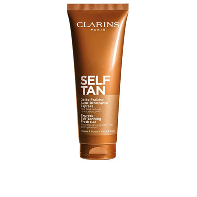CLARINS-Gel autobronzeador para rosto e corpo 125 ml.-DrShampoo - Perfumaria e Cosmética