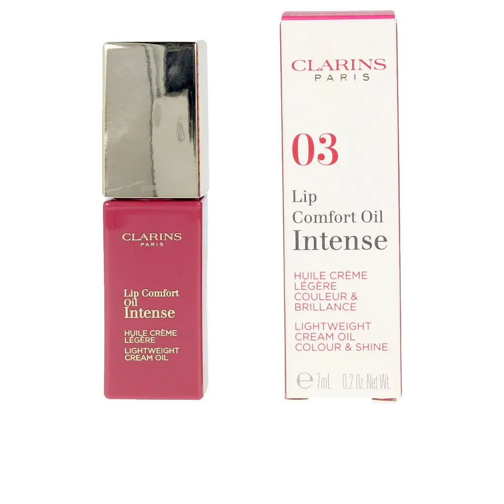 CLARINS-LIP COMFORT OIL intenso 03 intenso framboesa 7 ml-DrShampoo - Perfumaria e Cosmética