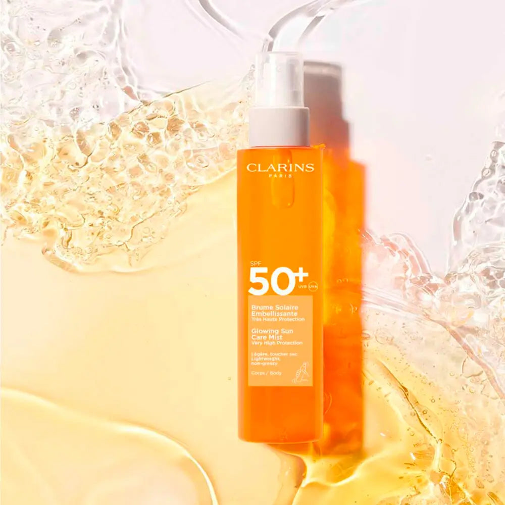 CLARINS-Névoa de água SOLAR para o corpo FPS50+ 150 ml-DrShampoo - Perfumaria e Cosmética