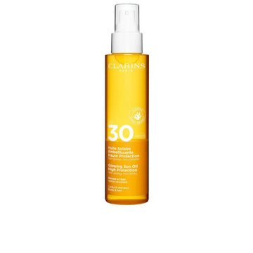 CLARINS-Óleo corporal em névoa SOLAR UVA/UVB30 150 ml.-DrShampoo - Perfumaria e Cosmética Main image