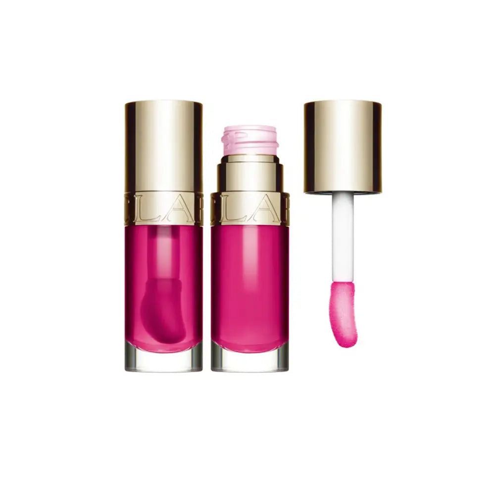 CLARINS-Óleo labial LIP COMFORT #02-framboesa 7 ml-DrShampoo - Perfumaria e Cosmética