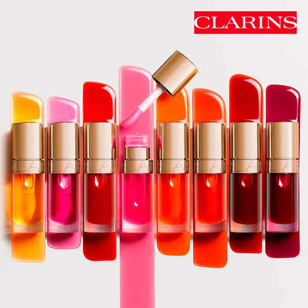 CLARINS-Óleo labial LIP COMFORT #02-framboesa 7 ml-DrShampoo - Perfumaria e Cosmética