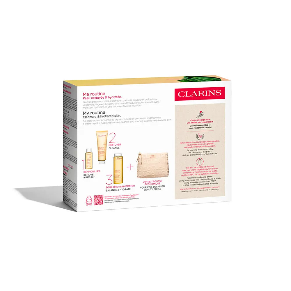 CLARINS-PIELES NORMAIS-SECAS ESSENCIAIS DE LIMPEZA ESTOJO 4 pçs.-DrShampoo - Perfumaria e Cosmética