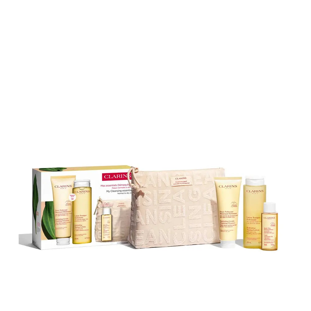 CLARINS-PIELES NORMAIS-SECAS ESSENCIAIS DE LIMPEZA ESTOJO 4 pçs.-DrShampoo - Perfumaria e Cosmética