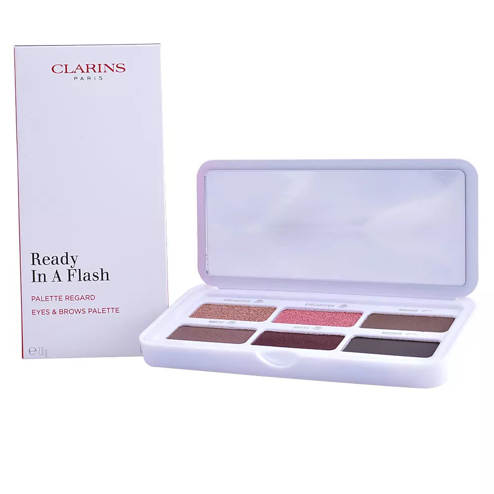 CLARINS-Paleta de olhos e sobrancelhas READY IN A FLASH 7,6 gr-DrShampoo - Perfumaria e Cosmética