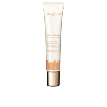 CLARINS-SKIN ILLUSION TINTED MOISTURIZER tratamento antienvelhecimento com efeito glow FPS 25 #03 40 ml-DrShampoo - Perfumaria e Cosmética Image principale du produit