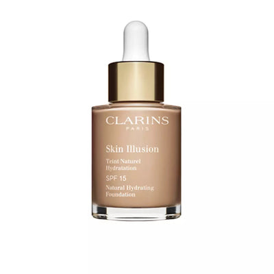 CLARINS-SKIN ILLUSION matiz hidratação natural 107 bege 30 ml-DrShampoo - Perfumaria e Cosmética