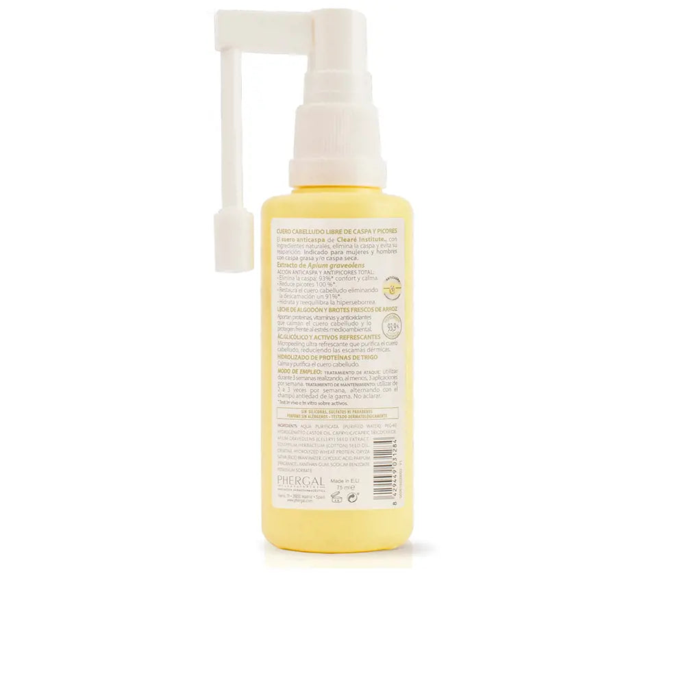 CLEARÉ INSTITUTE-ANTICASPA soro purificante e refrescante 75 ml.-DrShampoo - Perfumaria e Cosmética