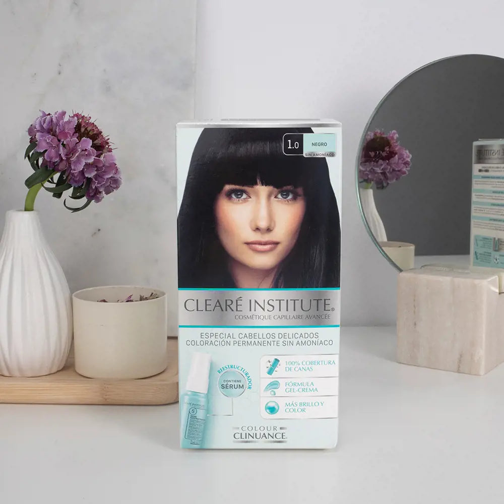 CLEARÉ INSTITUTE-CLINUANCE DE CORES cabelos delicados 10 negro 1 u.-DrShampoo - Perfumaria e Cosmética