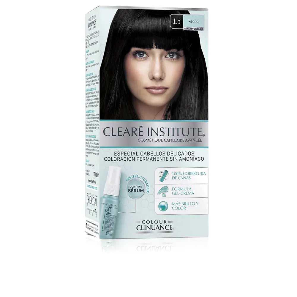 CLEARÉ INSTITUTE-CLINUANCE DE CORES cabelos delicados 10 negro 1 u.-DrShampoo - Perfumaria e Cosmética