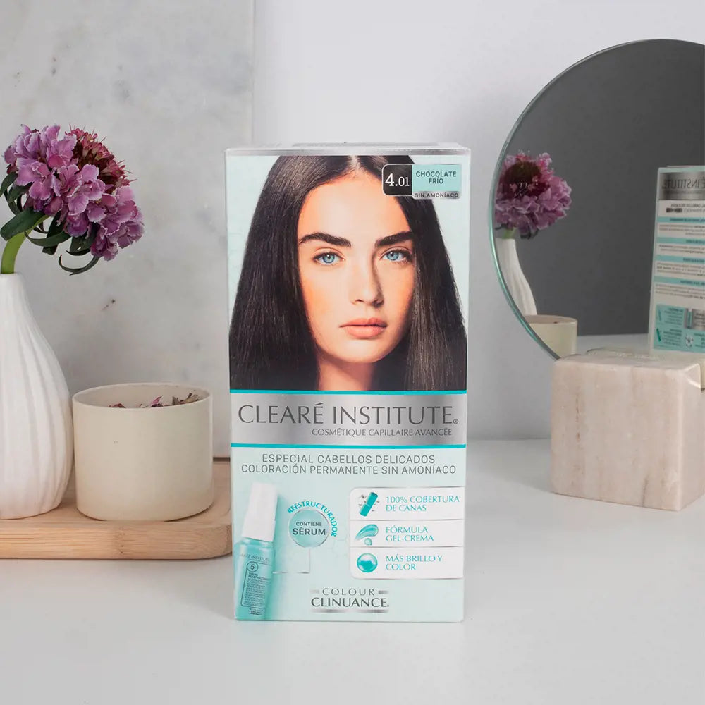 CLEARÉ INSTITUTE-COLOUR CLINUANCE cabelos delicados 401 chocolate frio 1 u.-DrShampoo - Perfumaria e Cosmética