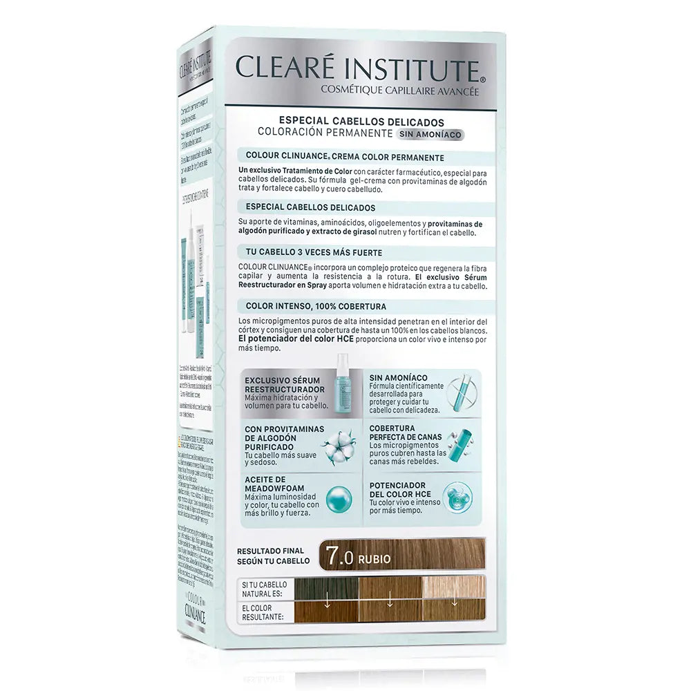 CLEARÉ INSTITUTE-COLOUR CLINUANCE cabelos delicados 70 loiro 1 u.-DrShampoo - Perfumaria e Cosmética