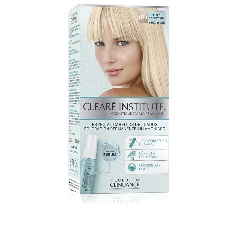 CLEARÉ INSTITUTE-CORES CLINUANCE cabelos delicados 101 loiro champanhe 1 u.-DrShampoo - Perfumaria e Cosmética