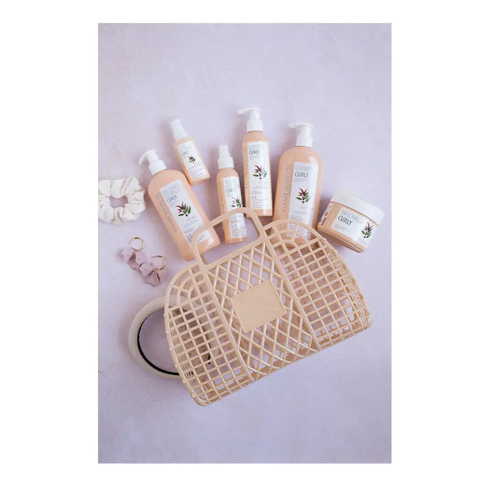 CLEARÉ INSTITUTE-MÁSCARA CURLY cachos definidos hidratação brilho 300 ml.-DrShampoo - Perfumaria e Cosmética