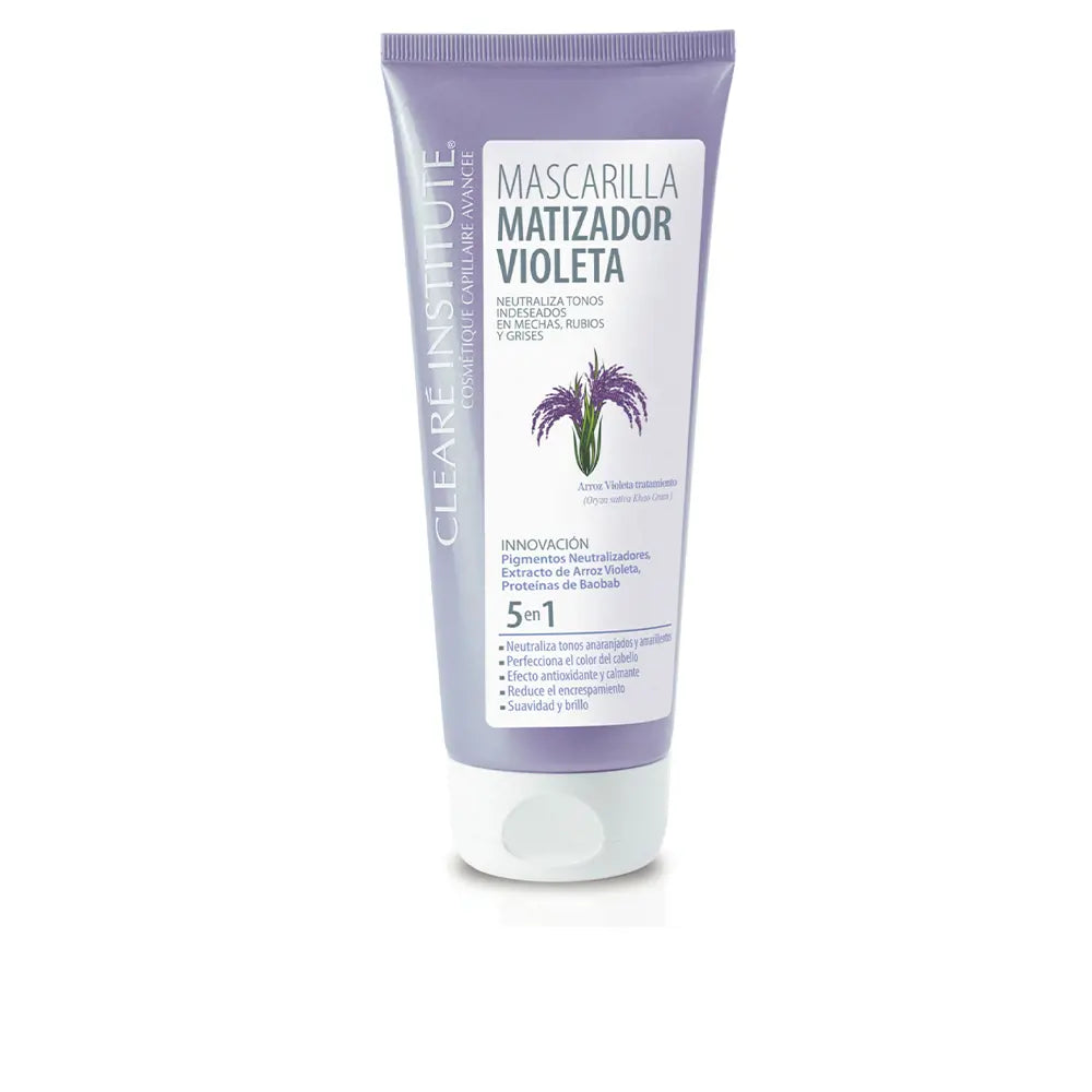 CLEARÉ INSTITUTE-MATIZADOR VIOLETA MÁSCARA 200 ML-DrShampoo - Perfumaria e Cosmética