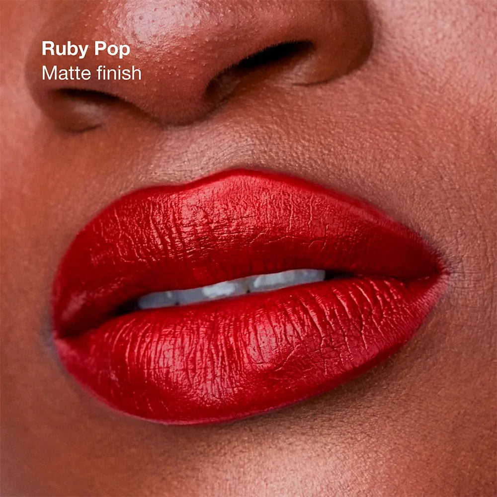 CLINIQUE-Batom Matte de Longa Duração Ruby Pop 39 gr.-DrShampoo - Perfumaria e Cosmética