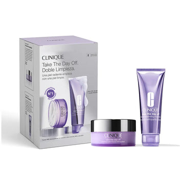 CLINIQUE-LEVE O DIA DE FOLGA CASE DE DUPLA LIMPEZA 2 pcs.-DrShampoo - Perfumaria e Cosmética Imagem principal do produto