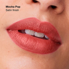 CLINIQUE-PÓ LENDA LONGA SATIN batom Mocha Pop 1 unidade.-DrShampoo - Perfumaria e Cosmética