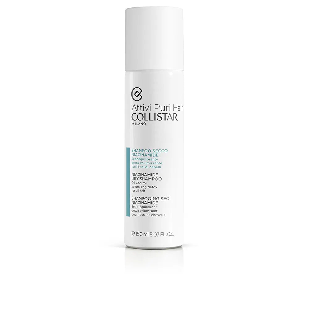 COLLISTAR-NIACINAMIDA shampoo seco seborregulador para todos os tipos de cabelo 150 ml-DrShampoo - Perfumaria e Cosmética