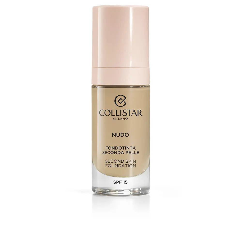 COLLISTAR-NUDO fundação segunda pele FPS15 2G bege dourado 30 ml.-DrShampoo - Perfumaria e Cosmética