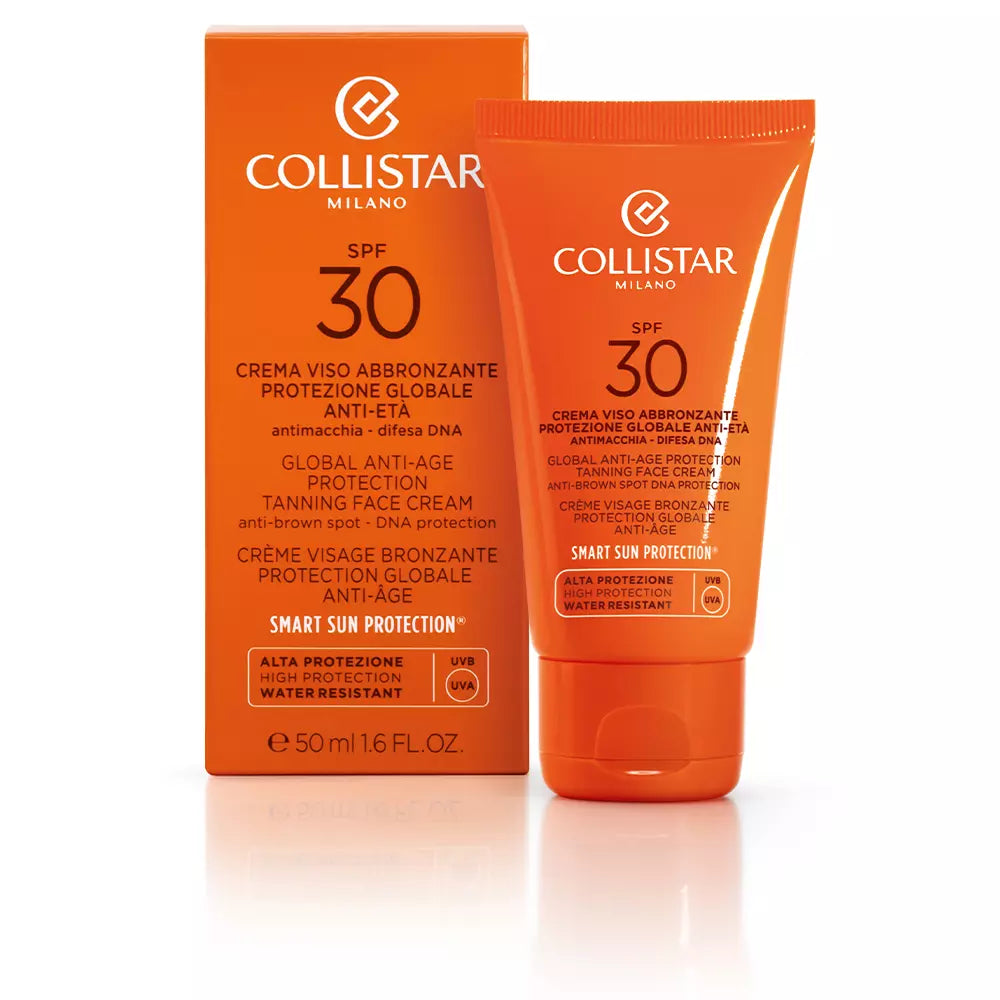 COLLISTAR-PERFECT TANNING creme facial antienvelhecimento SPF30 50 ml-DrShampoo - Perfumaria e Cosmética
