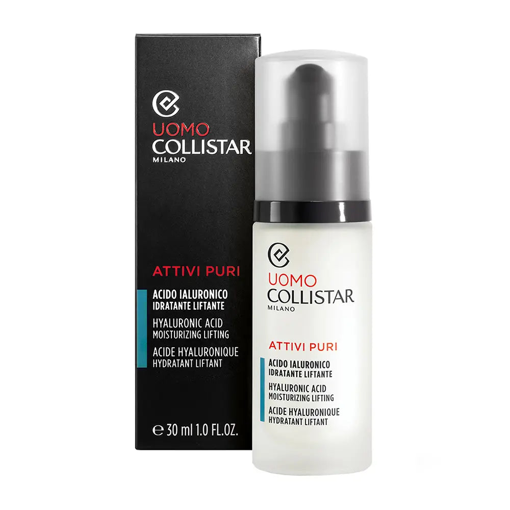 COLLISTAR-UOMO ATTIVI PURI ácido hialurônico 30 ml-DrShampoo - Perfumaria e Cosmética