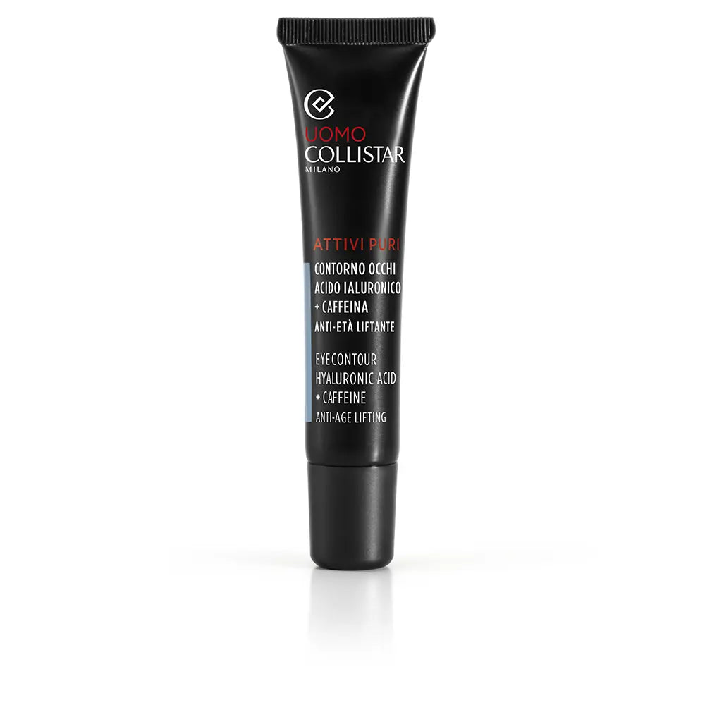 COLLISTAR-UOMO ATTIVI PURI contorno de ojos ácido hialurónico y cafeína 15 ml-DrShampoo - Perfumaria e Cosmética