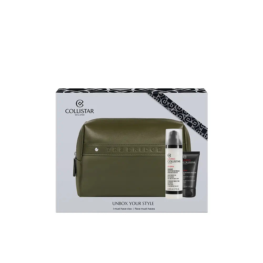 COLLISTAR-UOMO HYDRA HIDRATANTE PROTETOR DIÁRIO ESTOJO 3 pçs.-DrShampoo - Perfumaria e Cosmética