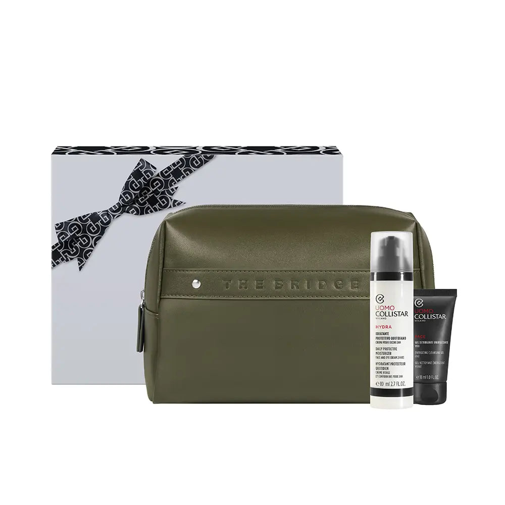 COLLISTAR-UOMO HYDRA HIDRATANTE PROTETOR DIÁRIO ESTOJO 3 pçs.-DrShampoo - Perfumaria e Cosmética