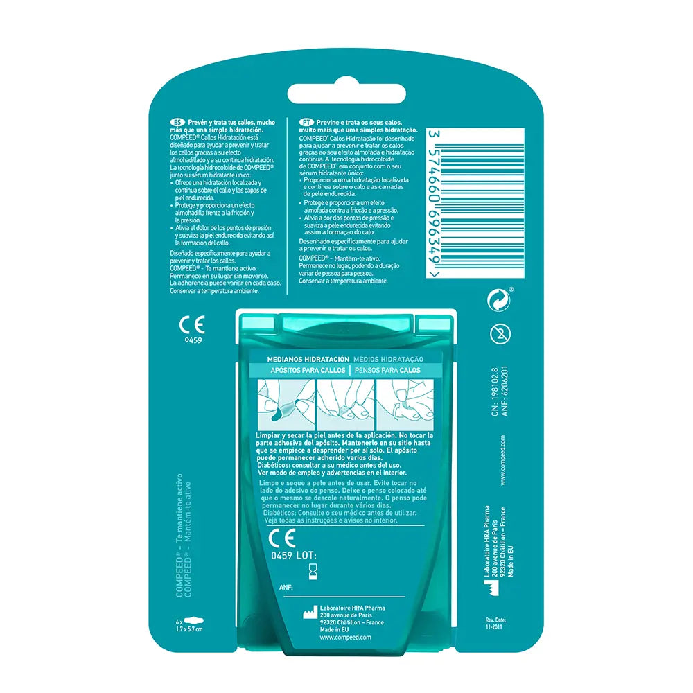 COMPEED-CALLOS hidratação contínua 6 u-DrShampoo - Perfumaria e Cosmética