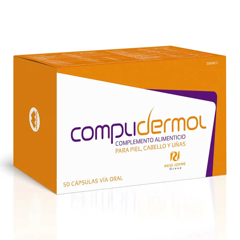 COMPLIDERMOL-COMPLIDERMOL para pele, cabelo e unhas 50 cápsulas-DrShampoo - Perfumaria e Cosmética