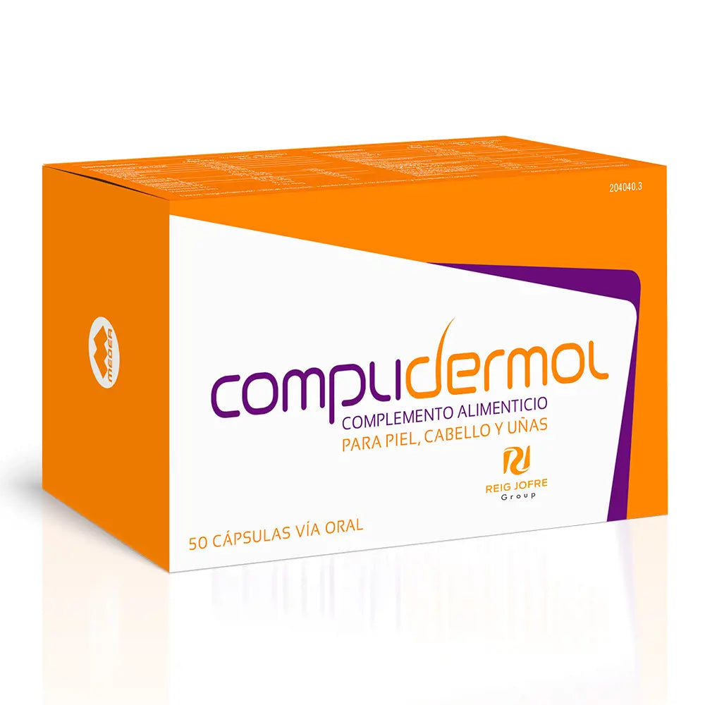 COMPLIDERMOL-COMPLIDERMOL para pele, cabelo e unhas 50 cápsulas-DrShampoo - Perfumaria e Cosmética