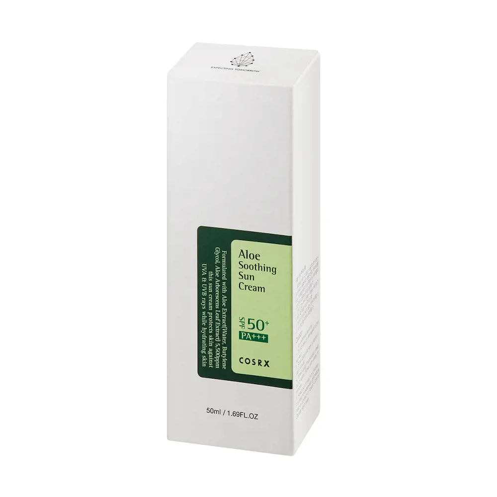 COSRX-Creme solar calmante ALOE SPF50+ 50 ml-DrShampoo - Perfumaria e Cosmética